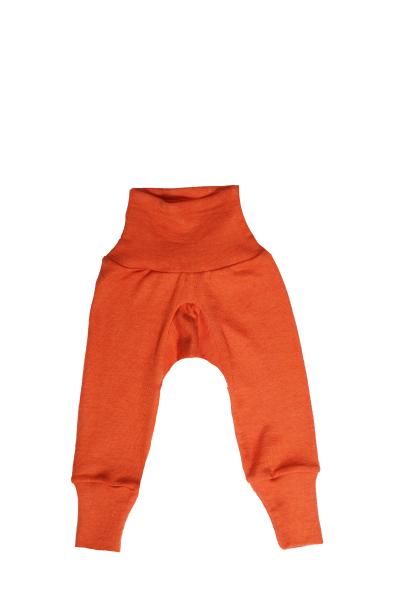 Cosilana Baby-Hose mit Bund Wolle/Seide SAFRAN (Orange)
